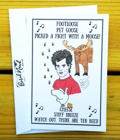 Footloose Misheard Lyrics Greetings Card