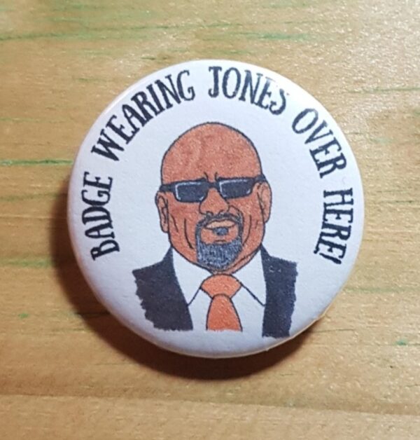 Badge Wearing Jones