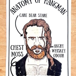 Anatomy of Hangman tea towel