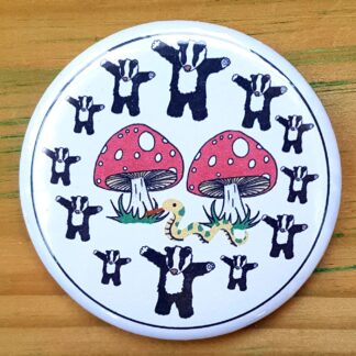 Badgers and Mushrooms bottle opener