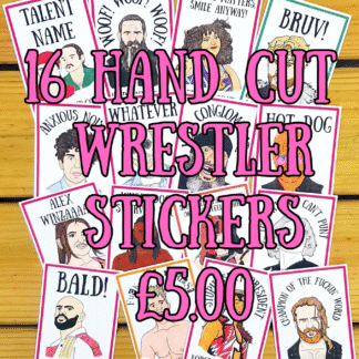 Large Wrestler Stickers