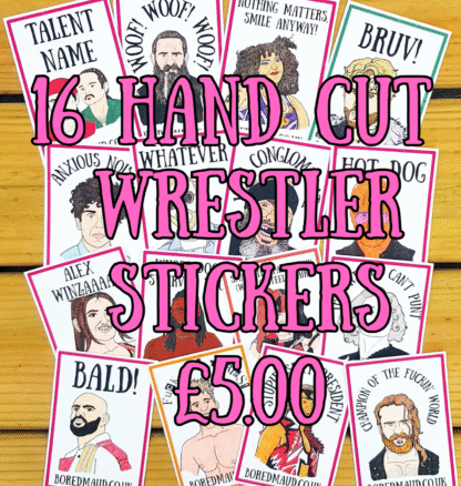 Large Wrestler Stickers