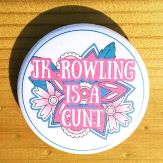 JK Rowling big badge